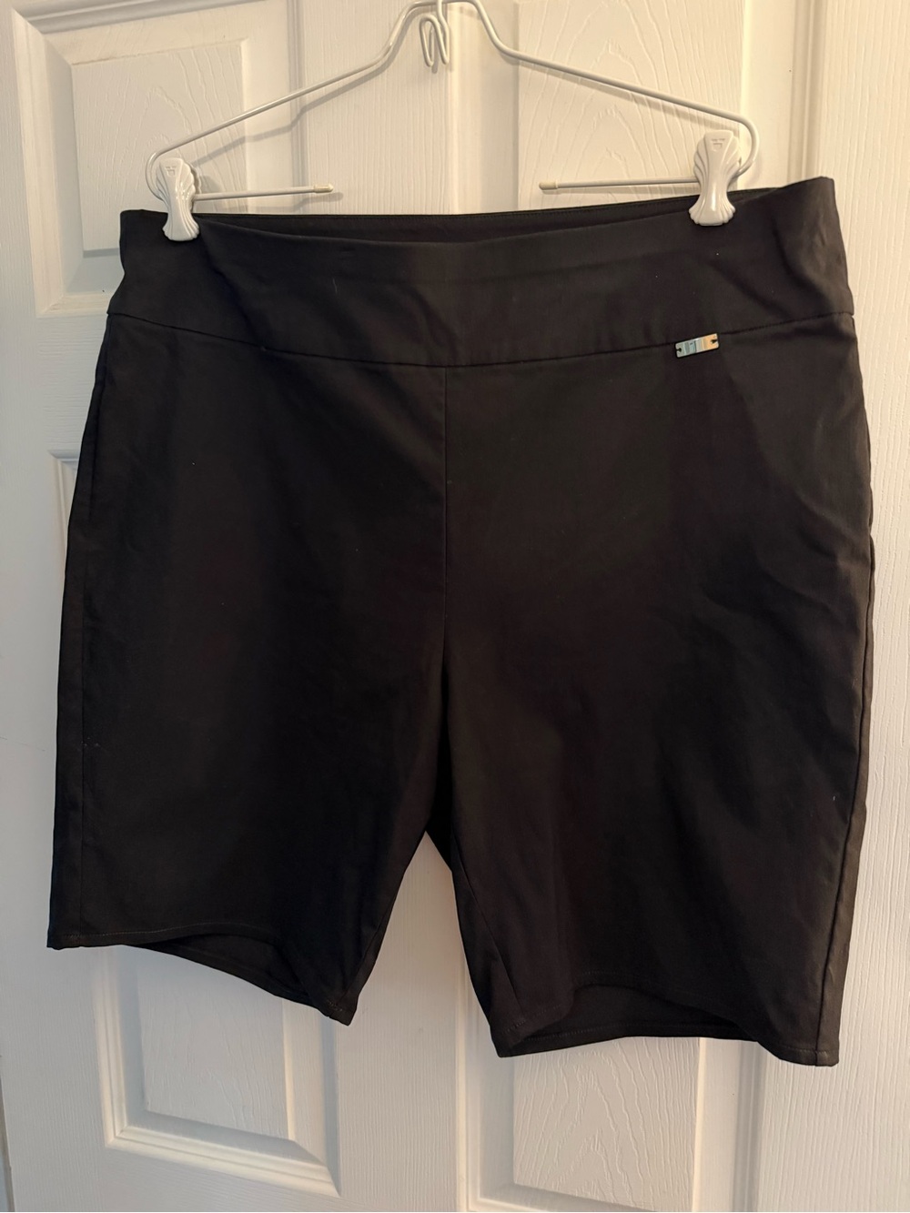 INC International Concepts Black High-Waist Bike Shorts